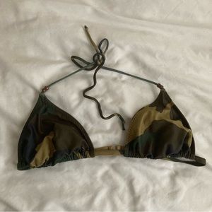 vintage hobie camo bikini top